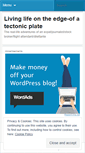 Mobile Screenshot of livinglifeontheedge-ofatectonicplate.com