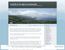 Tablet Screenshot of livinglifeontheedge-ofatectonicplate.com